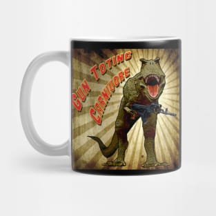 T-Rex, Gun Toting Carnivore Mug